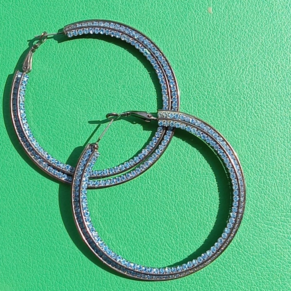 Rhinestone Hoops